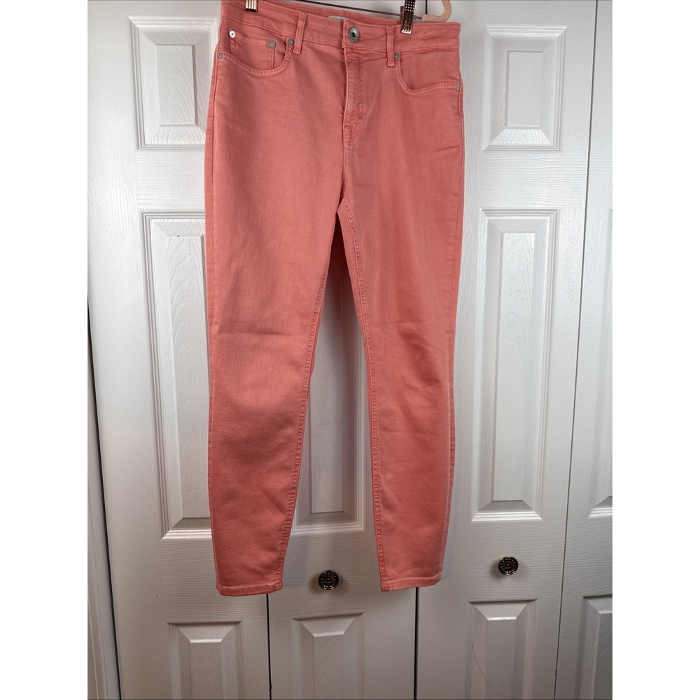 Vineyard Vines Jamie High Rise Skinny Jeans Women's Size 29 Orange/Coral
